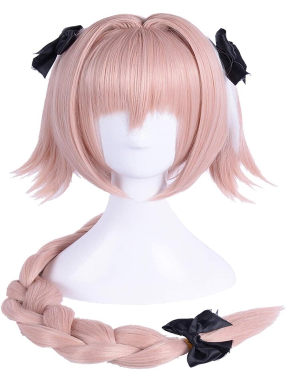 Pink Long Straight Cosplay Wig - High Temp Fiber Anime Hair for Costumes
